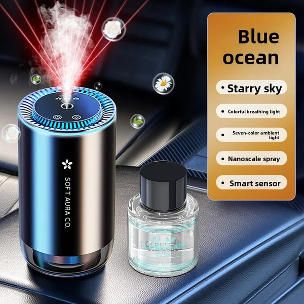 Intelligent Spray Car Aromatherapy Machine - Blue Ocean Scent